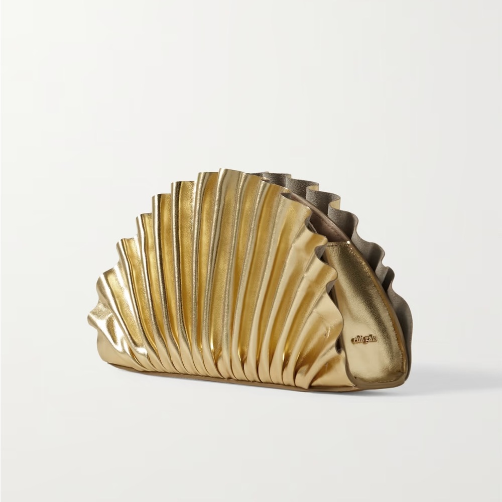 Cult Gaia Nala Mini Clutch in Gold